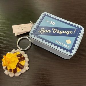 NEW✨Kate Spade Off the Grid Cards n Coin Bag Key Fob